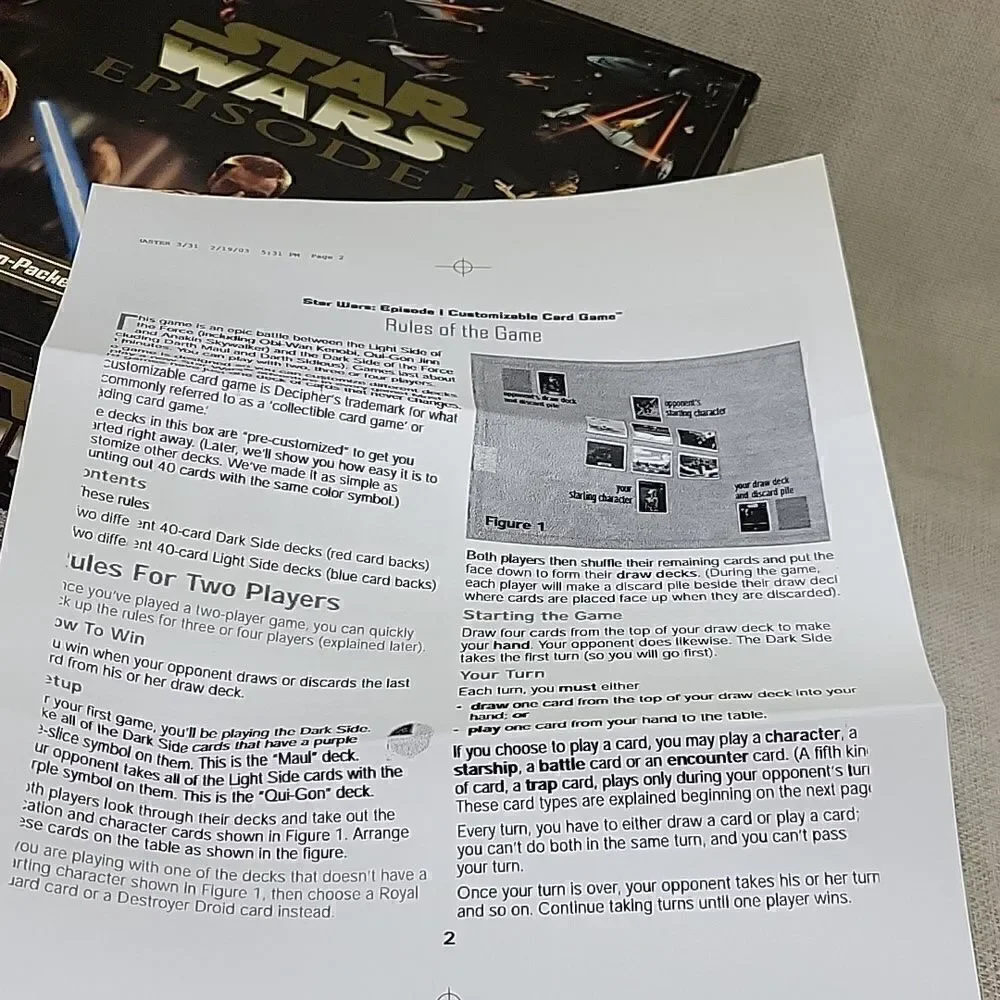 2 Star Wars Episode I  Clash of the‎ Lightsabers card games